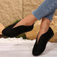 Damen V-Cut flache Schuhe