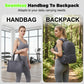 🎒 ✨Foldable Convertible Backpack Tote 3-in-1 Travel Bag – Rucksack, Tasche & Umhängetasche in einem – kompakt, vielseitig & perfekt für Reisen, Alltag & Arbeit