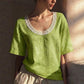 👚 50 % RABATT 🌸 Vintage-Sommerbluse aus Spitze – Zarte Details & luftiger Schnitt – Perfekt für einen romantischen oder schicken Alltagslook – feminin, atmungsaktiv und zeitlos ✨🌿