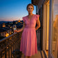 Women's Elegant V-Neck Ruffle Sleeve Dress