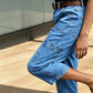 ⏳ Letzter Tag: 50 % Rabatt🔥 Damen 3/4 Cargo Jeans ✨ Lässige elastische verkürzte Jeans für Alltag & Freizeit