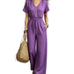 ⏰ Countdown läuft – 50% nur noch 3 Tage! ⌛Zeitlich begrenztes Angebot – Jumpsuit für Damen mit tailliertem Schnitt und V-Ausschnitt