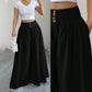 👖 ZEITLICH BEGRENZT 50% RABATT! ✨ Damen Hochbund Plissee Weites Bein Hose – Fließender Schnitt, Seitentaschen, Vielseitig 🌿