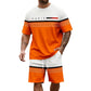 🚀 Neu eingetroffen – 50% Probierpreis! 🔥Zeitlich begrenztes Angebot – Kurzarm-Shorts-Set für Herren mit Buchstabenprint