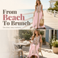 🎐 Fließendes Maxikleid mit Boho-Print✨ Kombiniere es mit einem geflochtenen Sonnenhut mit breiter Krempe und flachen Strandsandalen für einen entspannten Boho-Look im Resort-Stil! ✨