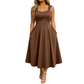 🔔 Letzte 100 Stück – solange der Vorrat reicht! Elegantes Damenkleid mit V-Ausschnitt und Taschen