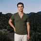 👕 50% RABATT! ✨ Herren Frühlings-T-Shirt mit Struktur & zweifarbigen Streifen – Tiefer V-Ausschnitt, moderner Schnitt & atmungsaktiv – Perfekt für Training, Sport & Freizeit 💪