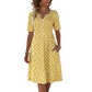 🏖️ Sommer-Sale 60% Rabatt 🏝️👗Lässiges V-Ausschnitt-Kleid für Damen mit Print & Taschen✨