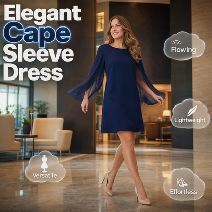 Elegantes, einfarbiges Damenkleid mit Rundhalsausschnitt