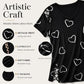 Damen Lässiges V-Ausschnitt Kurzarm T-Shirt