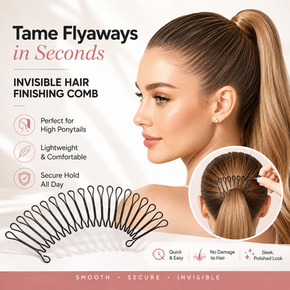 Flexibler Kamm gegen fliegende Haare mit unsichtbarem Griff