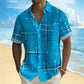 ☀️ 50% RABATT! 👔 Herren Kurzarmhemd mit geometrischem Muster – Locker, luftig & weich – Ideal für Sommer, Urlaub & Freizeit ✨