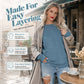 Damen Lässiges Oversized Rundhals-Sweatshirt