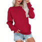 Damen Lässiges Oversized Rundhals-Sweatshirt