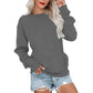 Damen Lässiges Oversized Rundhals-Sweatshirt