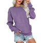 Damen Lässiges Oversized Rundhals-Sweatshirt