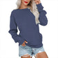 Damen Lässiges Oversized Rundhals-Sweatshirt