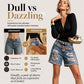 🌟 Der Look, den alle suchen – bei uns 50% günstiger! ⌛Zeitlich begrenztes Angebot – Damen-Rhinsten-Ripped-Denim-Shorts