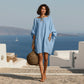 Oversize-Kleid mit Fledermausärmeln für Damen