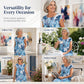 🏖️Sommer-Sonderangebot: 60 % Rabatt🏝️👗Locker sitzendes Tunika-Kleid für Damen mit Blumenmuster und Taschen✨