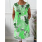 🏖️Sommer-Sonderangebot: 60 % Rabatt🏝️👗Locker sitzendes Tunika-Kleid für Damen mit Blumenmuster und Taschen✨