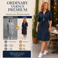 👗 Damen-Shirtkleid mit 3/4-Ärmeln & Gürtel – Figurschmeichelnd, vielseitig & bequem | Perfekt für jeden Anlass