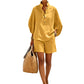 Minimalistisches Freizeit-Set aus Oberteil und Shorts für Damen