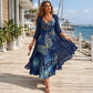 🌺Fließendes, weit geschnittenes Swing-Kleid im indischen Stil