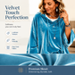 Damen-Sweatshirt aus Samt mit lockerer Passform und Kordelzug