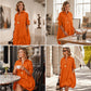 Lässiges Hemdkleid mit Knöpfen für Damen