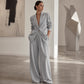 Elegantes Blazer- und Weite-Hosen-Set für Damen