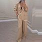 Elegantes Blazer- und Weite-Hosen-Set für Damen