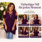 Damen Cold-Shoulder-Oberteil mit überkreuztem Schnitt