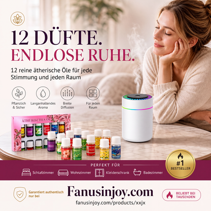 🔥Zeitlich begrenzt 50 % Rabatt! 🎁🌺Der frische Duft hebt Ihre Stimmung! 🌷12er-Set wasserlösliche ätherische Öle