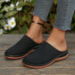 Damen Perforierte Slip-On Plateau-Mules