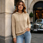 Damen Casual Hoodie mit Kordelzug & Taschen