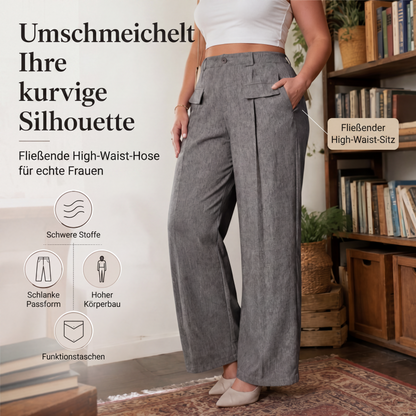 Hochtaillierte Anzugshosen für Damen