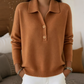 Elegante Strickpullover mit Reverskragen für Damen
