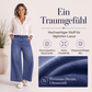 Legere gerade geschnittene 7/8-Jeans für Damen