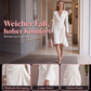 Wickel-Midikleid für Damen mit V-Ausschnitt, langen Ärmeln und geraffter Taille