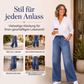 Legere gerade geschnittene 7/8-Jeans für Damen
