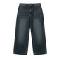 Legere gerade geschnittene 7/8-Jeans für Damen