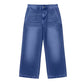 Legere gerade geschnittene 7/8-Jeans für Damen