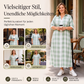 Damen-Karomaxikleid mit Knopfleiste