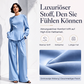 Elegantes Damen-Set mit Puffärmel-Oberteil und Weithosen