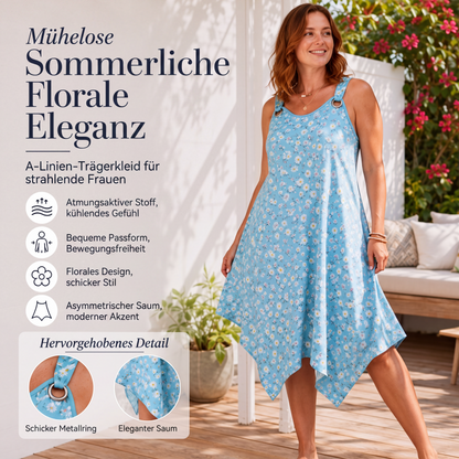 Damen-Trägerkleid mit Gänseblümchen-Print für den Sommer
