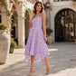 Damen-Trägerkleid mit Gänseblümchen-Print für den Sommer