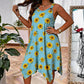 Damen-Trägerkleid mit Gänseblümchen-Print für den Sommer