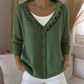 Damen-Strickjacke mit Rüschenkragen