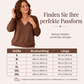 Damen Strickpullover mit Muschelkante-V-Ausschnitt